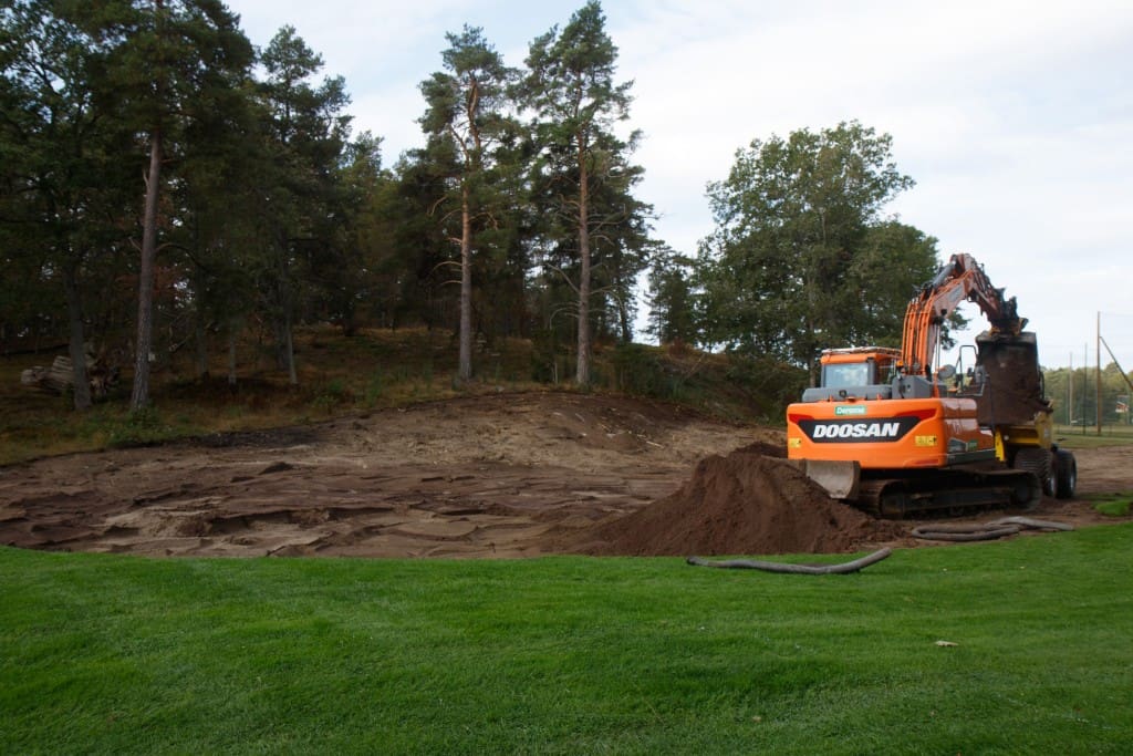 2026-09-01 Hål 9 UNDER arbete med ny green-14