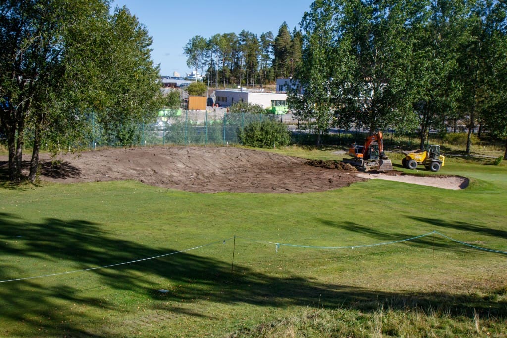2026-09-03 Hål 2 UNDER arbete med ny green-9